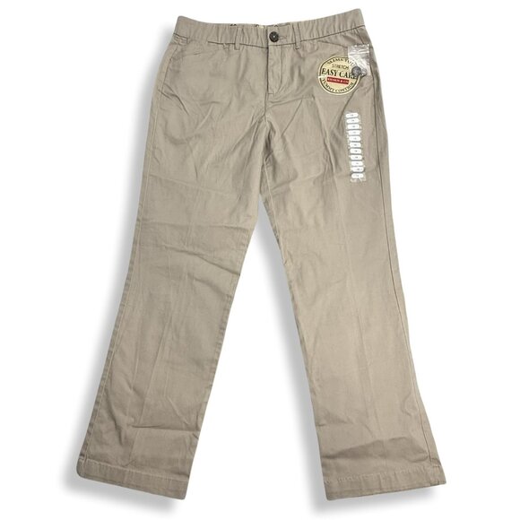 Khakis & Co Pants Womens 16 Classic Khaki Easy Care Stretch Tummy Control Chino - Picture 1 of 9